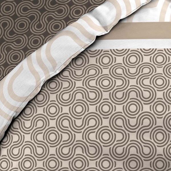 Set copripiumino e federa marrone in cotone per letto matrimoniale ed esteso con lenzuolo incluso/6 pezzi 240x220 cm Pacha – douceur d'intérieur-image-2