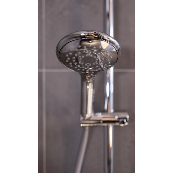 Soffione cromato a risparmio energetico Automatico, ø 11 cm Water Saving - Wenko-image-1