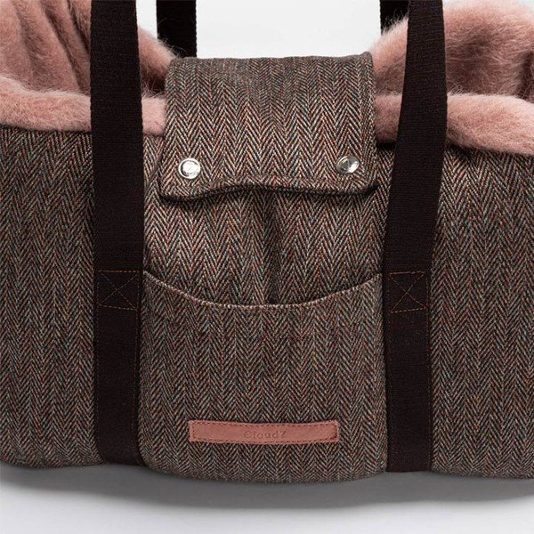 Borsa da trasporto per cani 26x36 cm Milano Herringbone S - Cloud7-image-3
