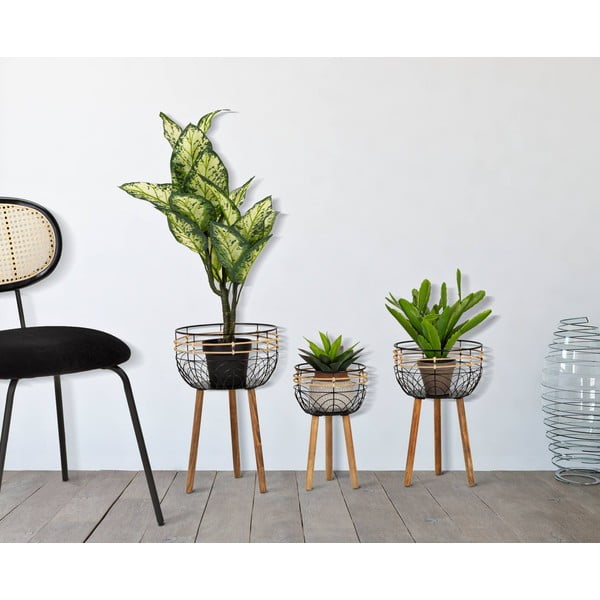 Portafiori in metallo 3 pz. Oporto - Mauro Ferretti-image-1