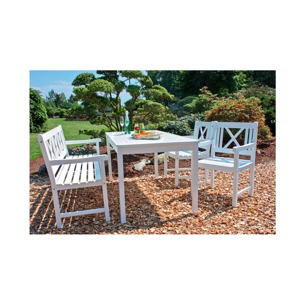 Poltrona da giardino in legno di eucalipto ADDU Malmo - Garden Pleasure-image-1