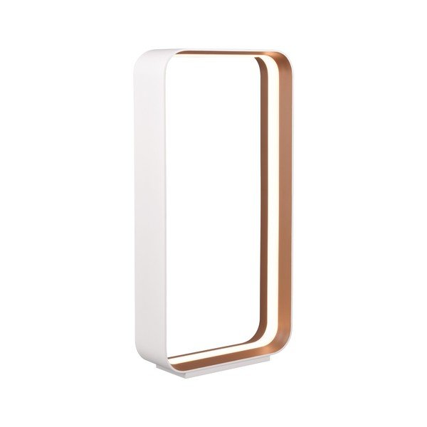 Lampada da tavolo a LED bianca con controllo vocale/app e paralume in metallo (altezza 61 cm) Cizione - CINQUE-image-2