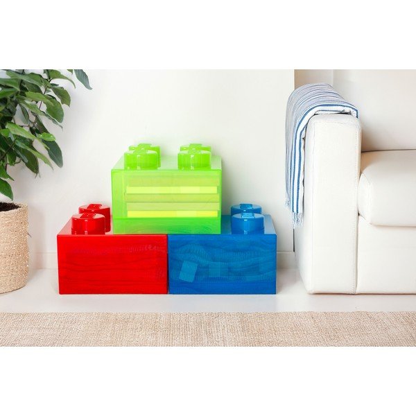 Scatola per bambini rossa in plastica 25x25x18 cm – LEGO®-image-4