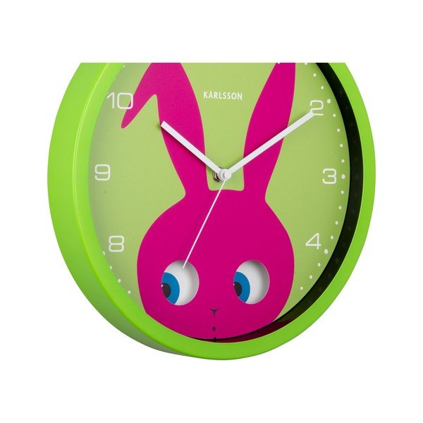 Orologio per bambini ø 31 cm Peekaboo Bunny - Karlsson-image-4