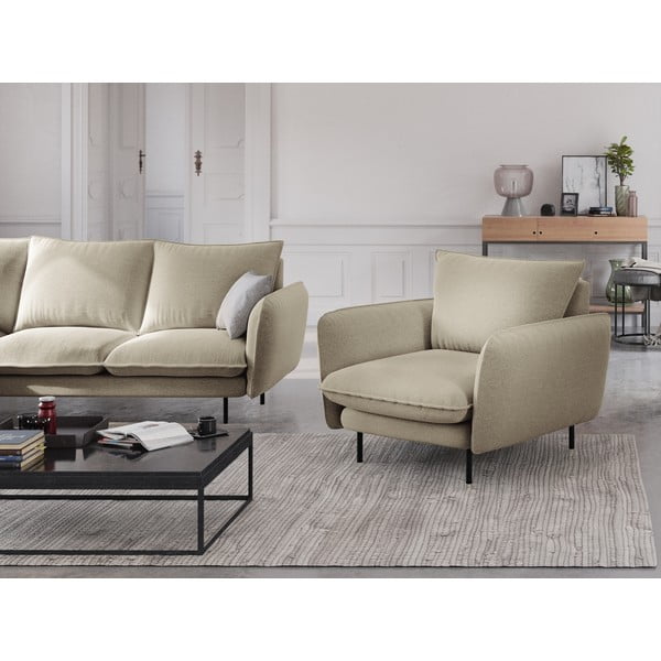 Poltrona beige Vienna - Cosmopolitan Design-image-1