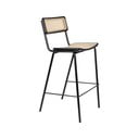 Sgabelli da bar in rattan nero in set di 2 106 cm Jort - Zuiver