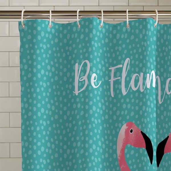 Tenda da doccia 180x180 cm Flamingo - Catherine Lansfield-image-1