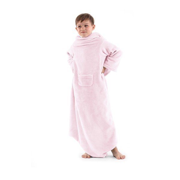 Coperta TV rosa con maniche Lazykids Lazy Kids - DecoKing-image-1