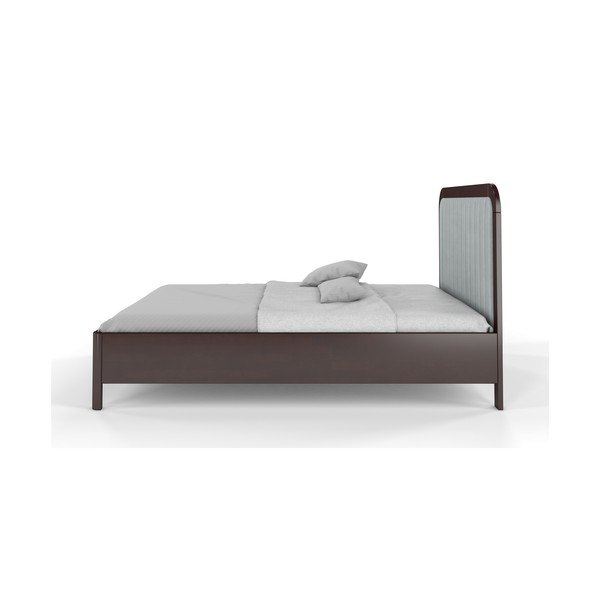 Letto matrimoniale marrone-grigio in legno di faggio Visby , 200 x 200 cm Modena - Skandica-image-3