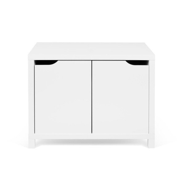 Bílá komoda se 2 úložnými boxy TemaHome Basic