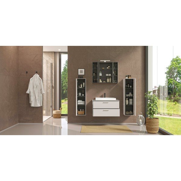 Mobile con lavello greige da appendere 80x47 cm Sovana – Germania-image-2