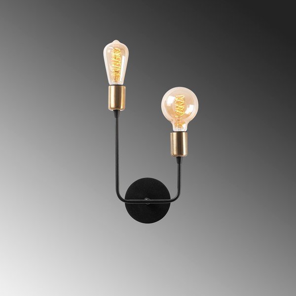 Lampada da parete nera Dolma – Opviq lights-image-3