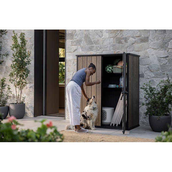 Mobile da giardino in plastica marrone - Keter-image-3
