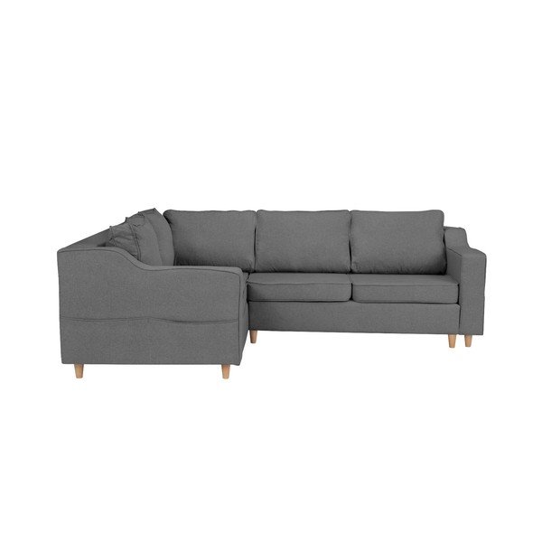 Divano letto grigio Jonquille, quattro posti, angolo sinistro - Mazzini Sofas-image-2