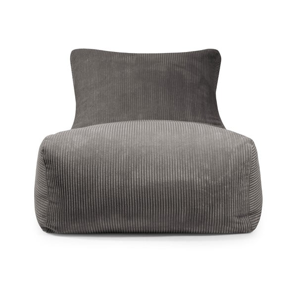 Puof a sacco color mattone con rivestimento in velluto a coste Lounge 100 – SLOWDOWN-image-2