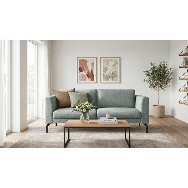 Divano grigio chiaro 165 cm Gomero - Scandic-image-1