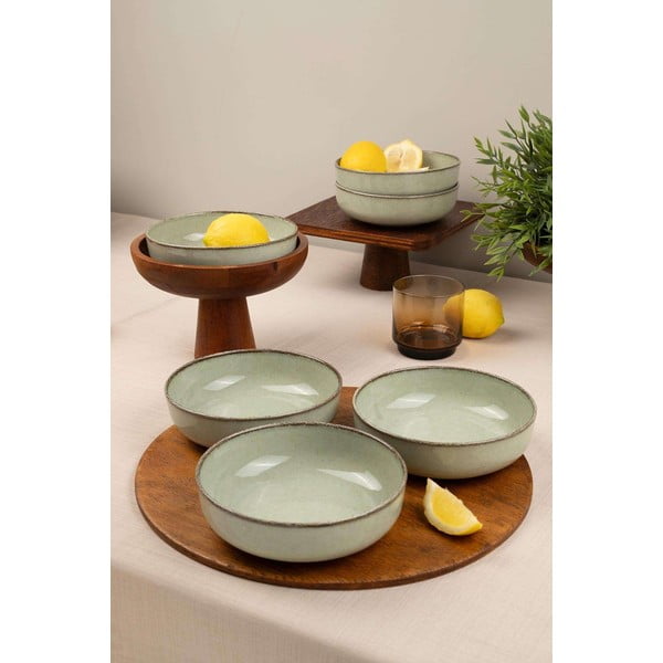 Ciotoline in set verde chiaro in porcellana 6 pz 75 ml – Hermia-image-1