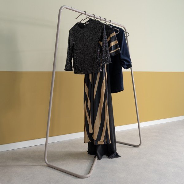 Stand appendiabiti grigio tortora in acciaio 118x160x57 cm Hang-On – Spinder Design-image-1