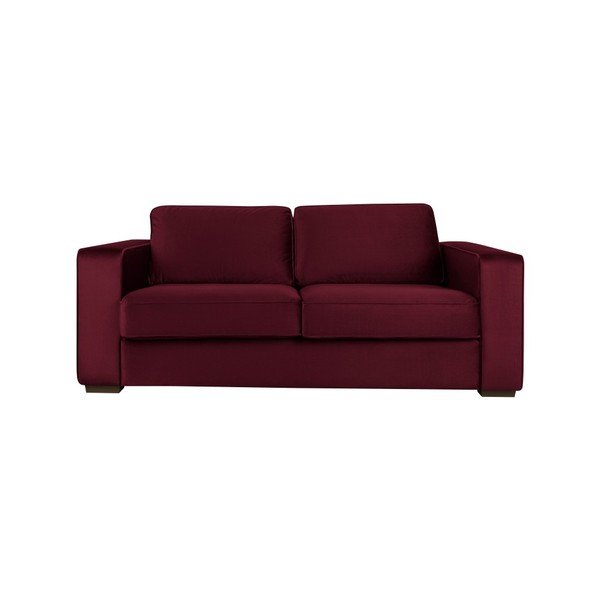 Trojmístná pohovka v barvě burgundy Cosmopolitan Design Denver-image-1