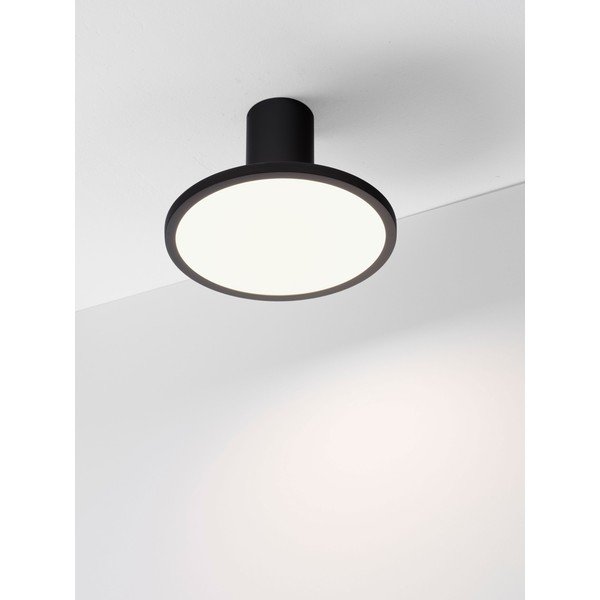 Plafoniera LED nera opaca in alluminio con struttura flessibile Ekei – Nova Luce-image-3