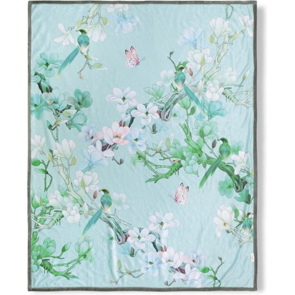 Coperta verde reversibile , 130 x 160 cm Shi - Descanso-image-2