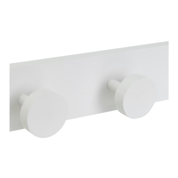 Attaccapanni da parete bianco in pino massiccio 40 cm Anillos – Casa Selección-image-2