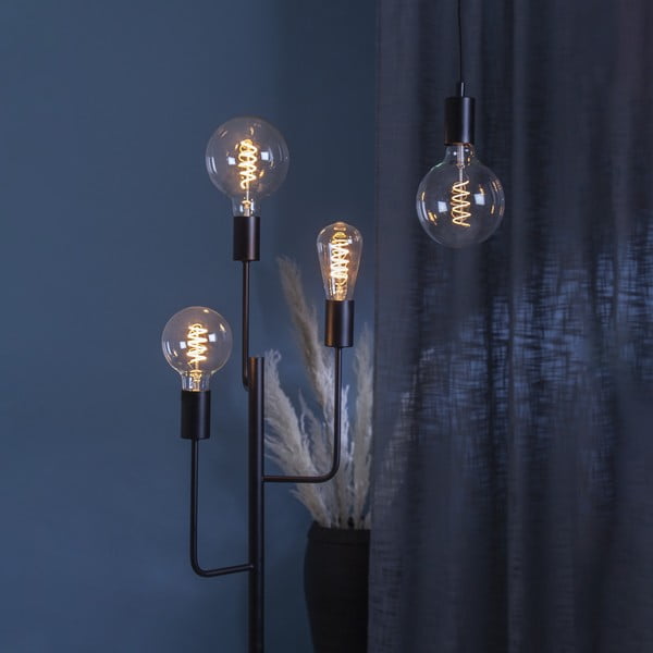 Lampadina LED calda a filamento dimmerabile E27, 4 W Spiral Filament - Star Trading-image-2