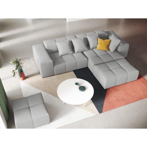 Divano angolare grigio (variabile) Rome - Cosmopolitan Design-image-1