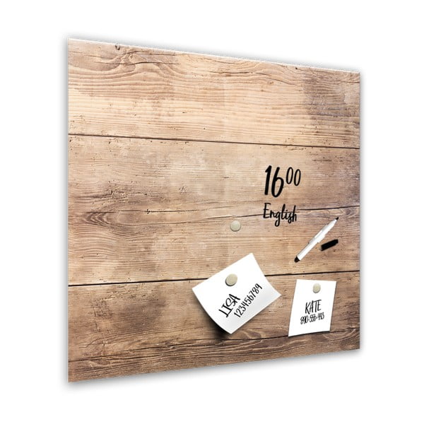 Lavagna magnetica Legno, 30 x 30 cm - Styler-image-1