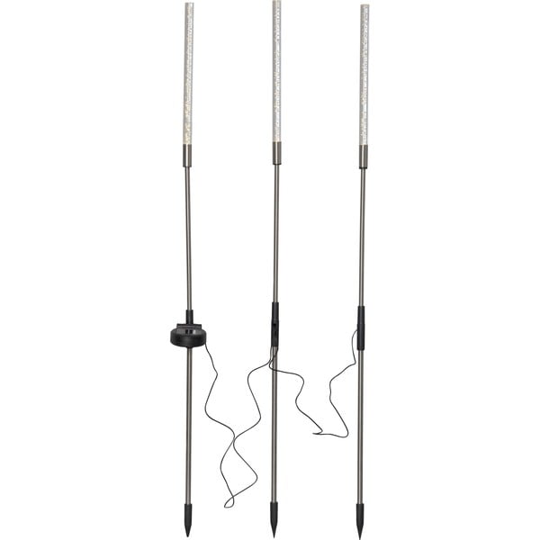 Set di 3 decorazioni luminose solari a LED per esterni, altezza 83 cm Bubbly - Star Trading