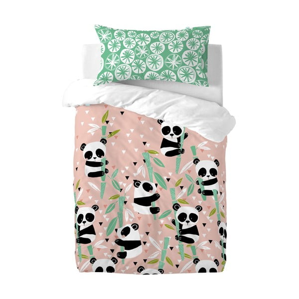 Biancheria da letto in cotone per bambini , 115 x 145 cm Panda Garden - Moshi Moshi