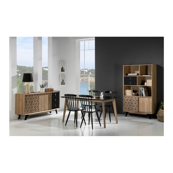 Biblioteca in legno di quercia Ceilan - Marckeric-image-4