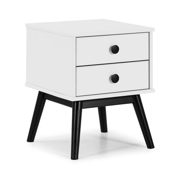 Comodino bianco con cassetti Clem - Marckeric