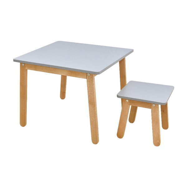 Tavolo grigio per bambini Woody - BELLAMY-image-2