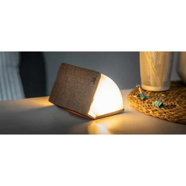 Piccola lampada da tavolo a LED a forma di libro di colore marrone scuro Booklight - Gingko