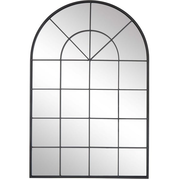 Specchio da parete con cornice in metallo nero , 60 x 90 cm Clarita - Westwing Collection