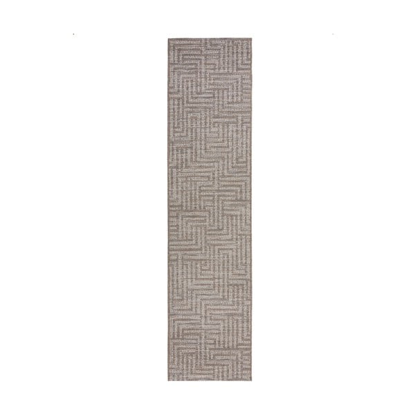Tappeto per esterni grigio/beige 60x230 cm Salerno - Flair Rugs
