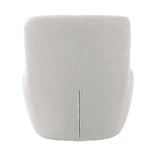 Poltrona bianca in tessuto bouclé Ada - Leitmotiv-image-4