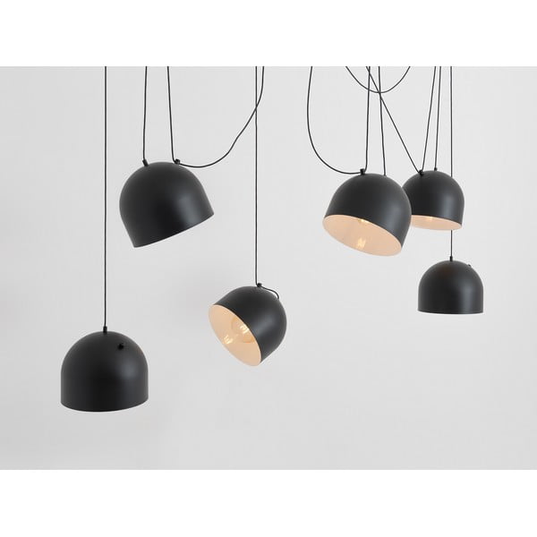 Lampada a sospensione nera con paralume in metallo 250x250 cm Popo - CustomForm-image-2