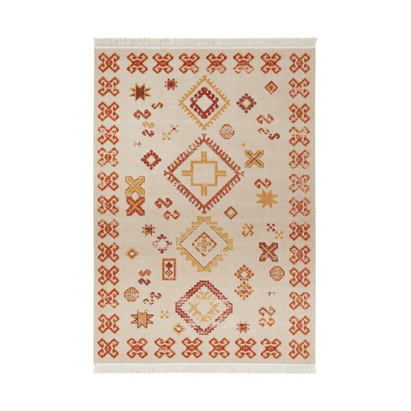 Tappeto beige con cotone riciclato , 160 x 230 cm Sarobi - Nouristan