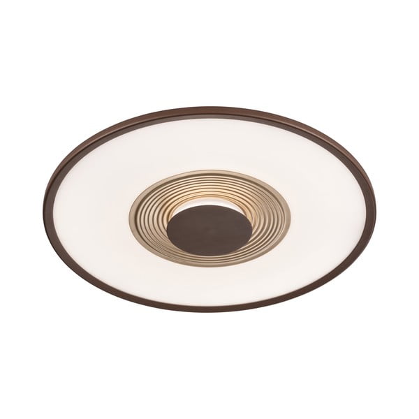 Plafoniera LED dimmerabile bianco-marrone con telecomando ø 62 cm Veit - Fischer & Honsel