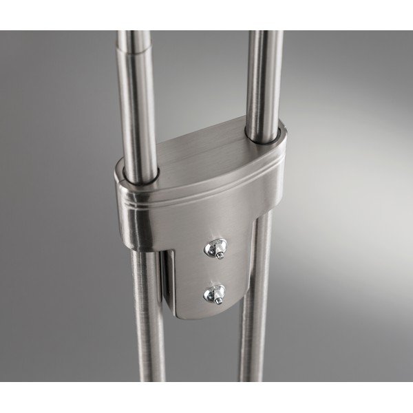 Lampada da terra con intensità regolabile argentata (altezza 150 cm) Dent – Fischer & Honsel-image-3