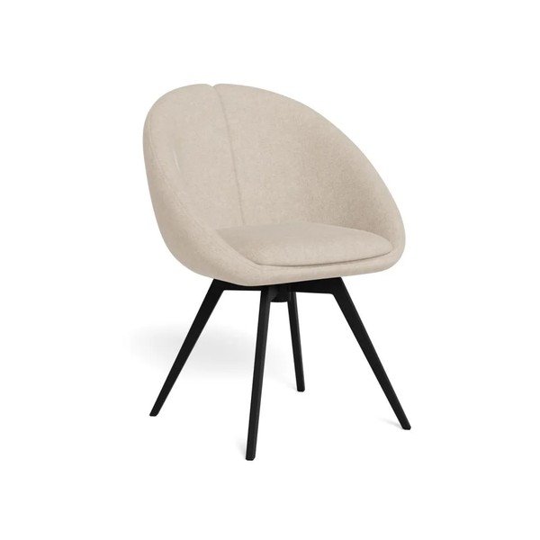 Set di sedie da pranzo beige imbottito girevole 2 pz Tenna – Actona