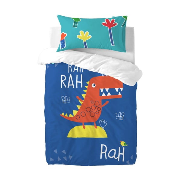 Biancheria da letto per bambini in cotone, 100 x 120 cm Funnysaurus - Moshi Moshi