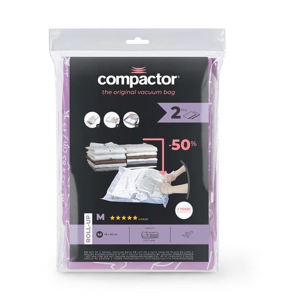 Sacchetti per il vuoto in set da 2 pezzi Roll Up M - Compactor-image-2