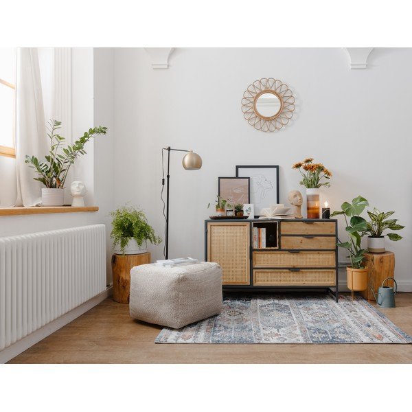 Specchio da parete in rattan Ratta - WOOX LIVING-image-1