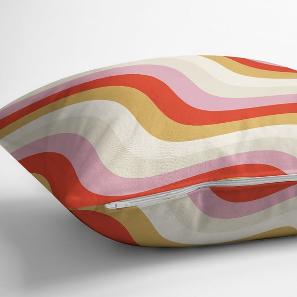 Federa decorativa 43x43 cm Creamy Raspberry Swirl – Mila Home-image-2