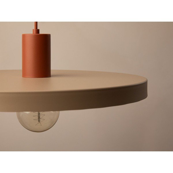 Lampadario beige in metallo ø 40 cm Ori – Micadoni -image-1