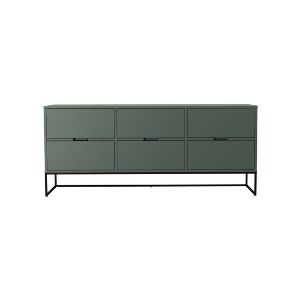 Cassettiera bassa grigio-verde 176x76 cm Lipp - Tenzo-image-3
