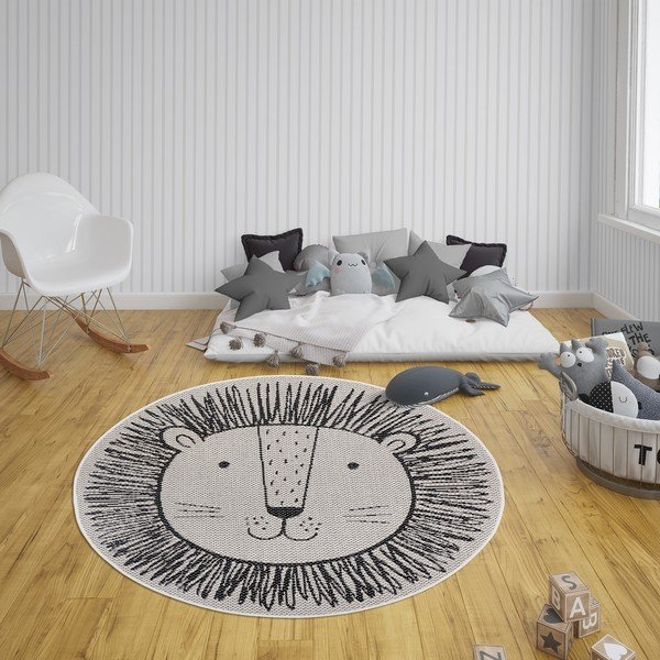 Tappeto per bambini Lion, crema, ø 160 cm - Ragami-image-2